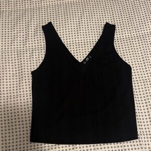 Zara Black V-Neck Tank Top